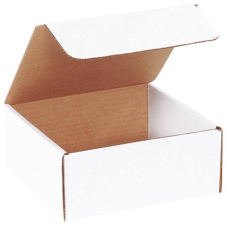 White Literature Mailing Boxes, 7-1/2 x 7 x 3-1/4 Inches, Pack of 50, Crush-Proof, For Shipping, Mailing and Storing
