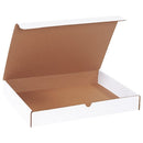 White Literature Mailing Boxes, 15-1/8 x 11-1/8 x 2 Inches, Pack of 50, Crush-Proof, For Shipping, Mailing and Storing
