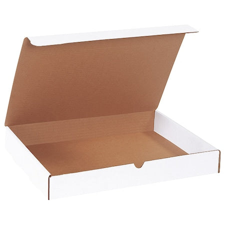 White Literature Mailing Boxes, 15-1/8 x 11-1/8 x 2 Inches, Pack of 50, Crush-Proof, For Shipping, Mailing and Storing