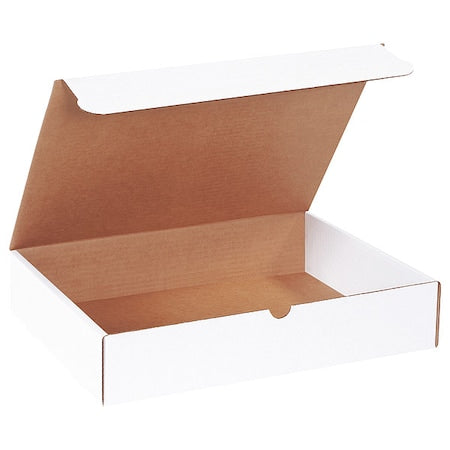 White Literature Mailing Boxes, 15 1/8 x 11 1/8 x 3 Inches, Pack of 50, Crush-Proof, for Shipping, Mailing and Storing