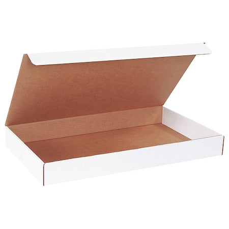 White Literature Mailing Boxes, 23 x 13 x 2 1/2 Inches, Pack of 50, Crush-Proof, for Shipping, Mailing and Storing, Oyster White