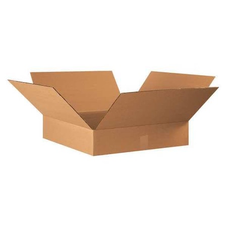 Corrugated Cardboard Shipping and Mailing Boxes, 22" L x 22" W x 4" H, Brown/Kraft, Easy-to-Assemble, Great for Small Businesses (Pack of 10)