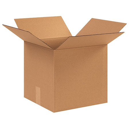 Corrugated Cardboard Shipping and Mailing Boxes, 12 1/2" L x 12 1/2" W x 12" H, Brown/Kraft, Easy-to-Assemble, Great for Small Businesses (Pack of 25)
