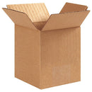 446100PK Corrugated Boxes, 4" L x 4" W x 6" H, Kraft (Pack of 100)