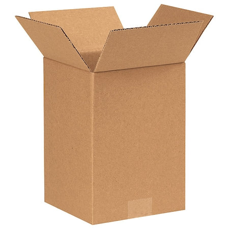 Corrugated Cardboard Shipping and Mailing Boxes, 7" L x 7" W x 10" H, Brown/Kraft, Easy-to-Assemble, Great for Small Businesses (Pack of 25)
