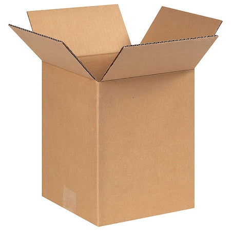 8810 Corrugated Cardboard Box 8" L x 8" W x 10" H, Kraft, for Shipping, Packing and Moving (Pack of 25)