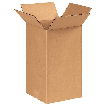 8814 Tall Corrugated Cardboard Box 8" L x 8" W x 14" H, Kraft, for Shipping, Packing and Moving (Pack of 25)