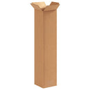 4418SK Tall Corrugated Cardboard Box 4" L x 4" W x 18" H, Kraft, For Shipping, Packing and Moving (Pack of 500)