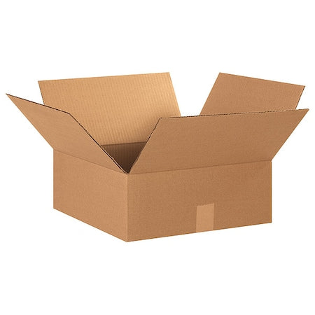 Shipping Boxes Flat 15"L x 15"W x 6"H, 25-Pack | Corrugated Cardboard Box for Packing, Moving and Storage