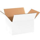 1186RW100PK Corrugated Boxes, 11 1/4" L x 8 3/4" W x 6" H, White (Pack of 100)
