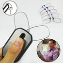 SK967-Mini Nose Clip On Portable Reading Glasses Men For Women Rimless Portable Magnifying Presbyopic Glasses Eyewear Ladies