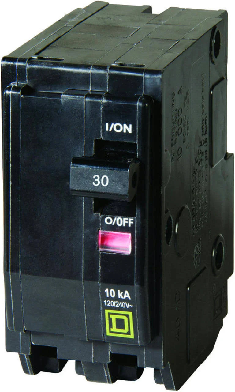 Designed to protect against overloads and short-circuits
Quickly identify tripped breakers with our Visi-Trip indicator
Compatible with Square D QO electrical panels, CSED with 2 spaces