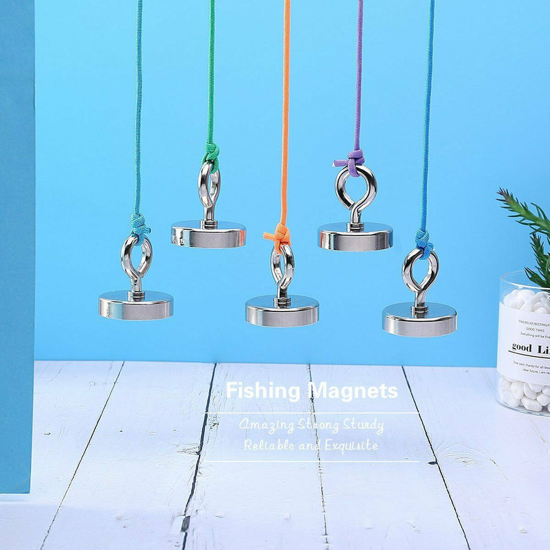 SK797-Fishing Magnet with Lifting Ring Magnetic Retrieving Lake Treasure Hunt Collects