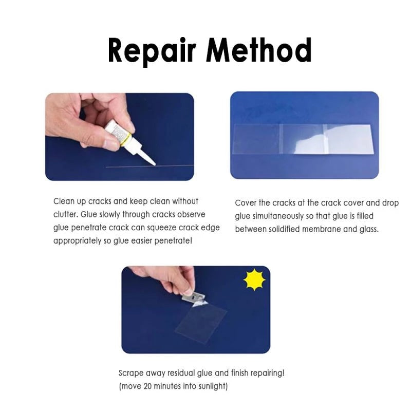 SK787-Glass Repair Tool Car Windshield Repair Fluid Crack Repair
