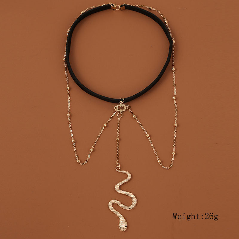SK696-Bohemian Gold Color Beaded Chain Thigh Chain