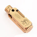 SK714-Heavy Duty Trench Shaped Brass Lighter Laser Engraving