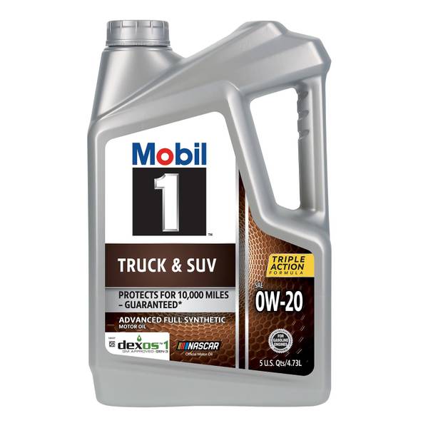 WL01 Mobil 1 5 Quart 0W-20 Truck and SUV Full Synthetic Motor Oil