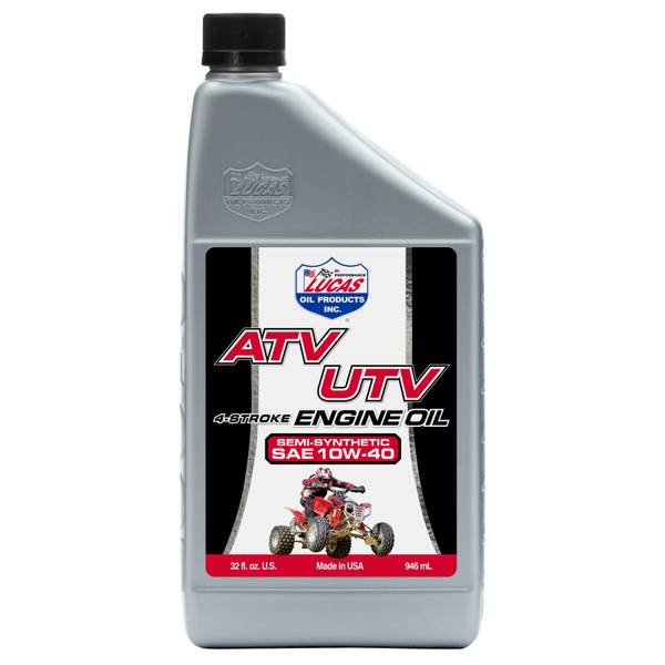 WL01 Lucas Oil Products 32 oz Semi-Synthetic SAE 10W40 ATV/UTV Oil