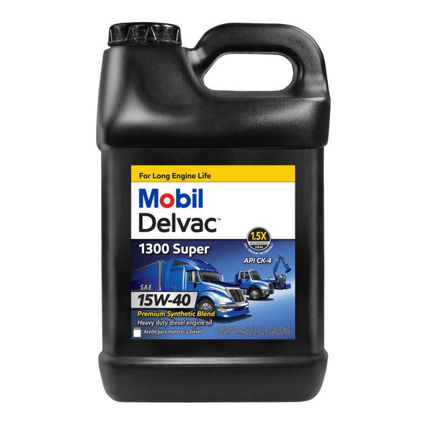 WL01 Mobil Delvac 2.5-Gallon Super Heavy Duty 15W-40 Premium Synthetic Blend Diesel Engine Oil