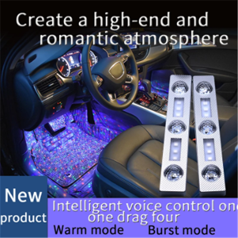 SK778-Car Decorative Lamp USB LED Light Star Starry Night Automobile Atmosphere Light Car Interior Accessories