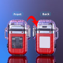 SK722-Waterproof And Windproof Outdoor Lighting Double-arc Lighter