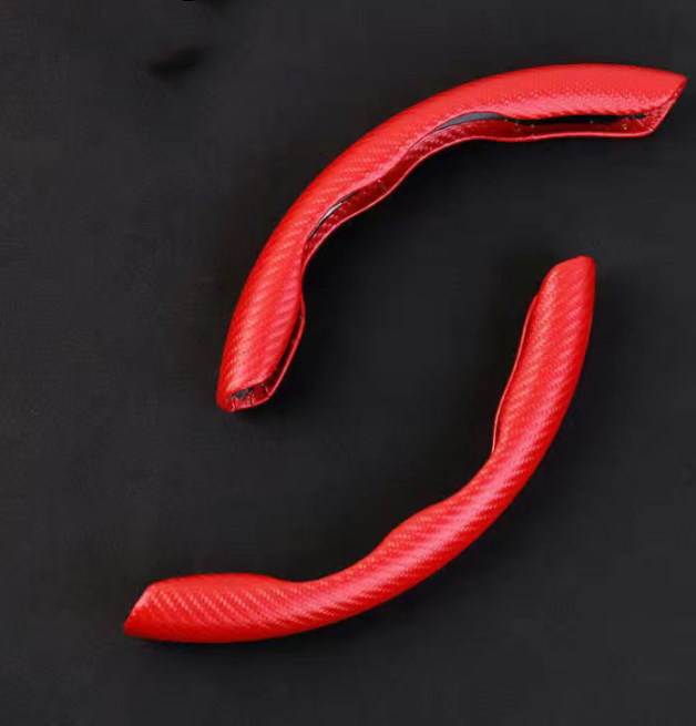 SK746-Carbon Fiber Pattern Car Steering Wheel Cover
