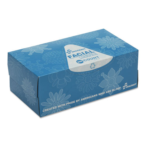 WL01  SKILCRAFT Facial Tissue, 2-Ply, White, 200 Sheets/Dispenser Box, 6 Dispenser Boxes/Pack