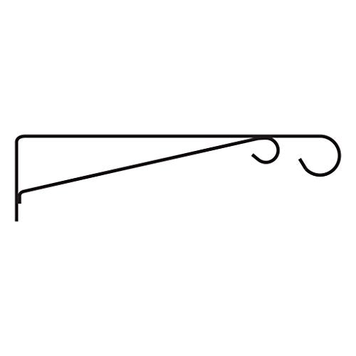 CCE-Panacea 85551 Hanging Plant Bracket, Black, 15-Inch;Length:2.5cm;Width:12.7cm;Height:272cm