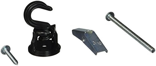 CCC-Panacea 86131 Swivel Ceiling Hook, Black