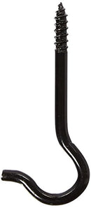 CCC-Panacea 86201 Ceiling Hook, Black, Pack of 5;Length:7.6cm;Width:2.5cm;Height:45cm