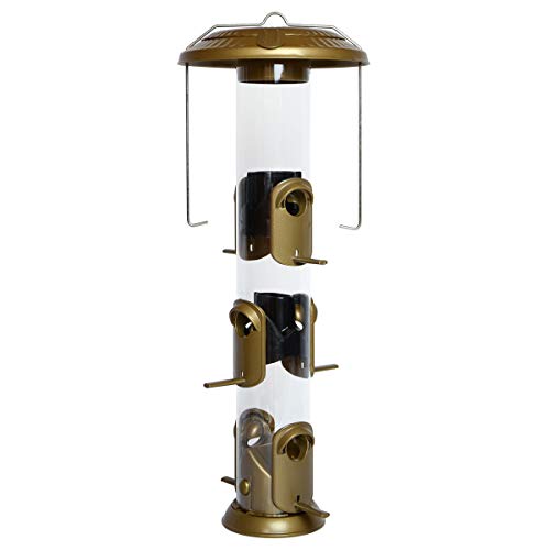 CCK-Nature's Way Bird Products NMFFB-19 Funnel Flip Top Tube Feeder, Bronze, 16.5X6X6;Length:15.2cm;Width:41.9cm;Height:544cm