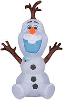 CCD-Gemmy Airdorable Christmas Airblown Inflatable Olaf Disney, 2 ft Tall, White;Length:2.5cm;Width:2.5cm;Height:363cm