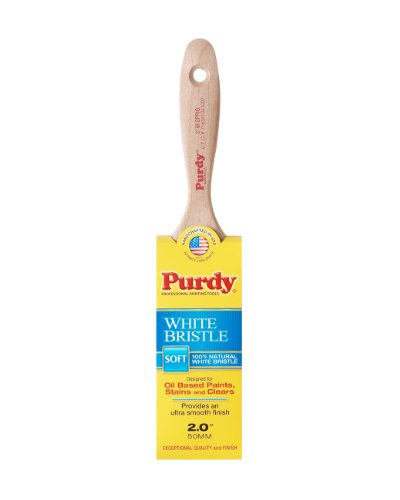 TQ01 Purdy DB777421 144380420 White Bristle Series Sprig Flat Trim Paint Brush, 2 inchLenth:2.5cm;Width£º2.5cm;Height:2.5cm