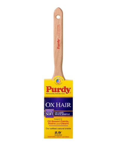 TQ01 Purdy 144300025 Ox-Hair Series Ox-O-Thin Flat Trim Paint Brush, 2-1/2 inchLenth:2.5cm;Width£º2.5cm;Height:2.5cm