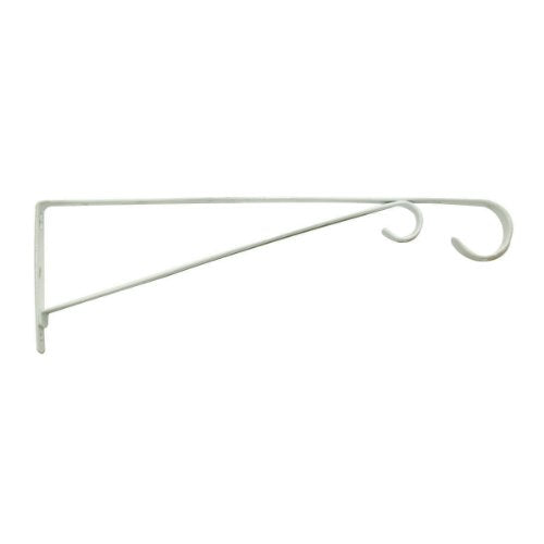 CCE-Panacea 85552 Hanging Plant Bracket, White, 15-Inch