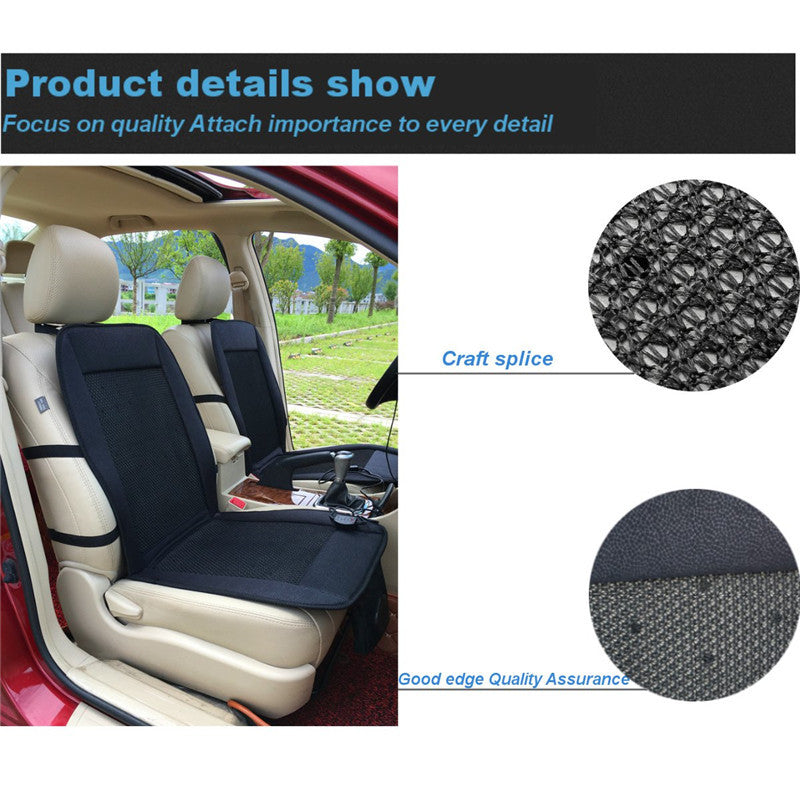 SK845-Black And Gray Car Cool Air Seat Cushion