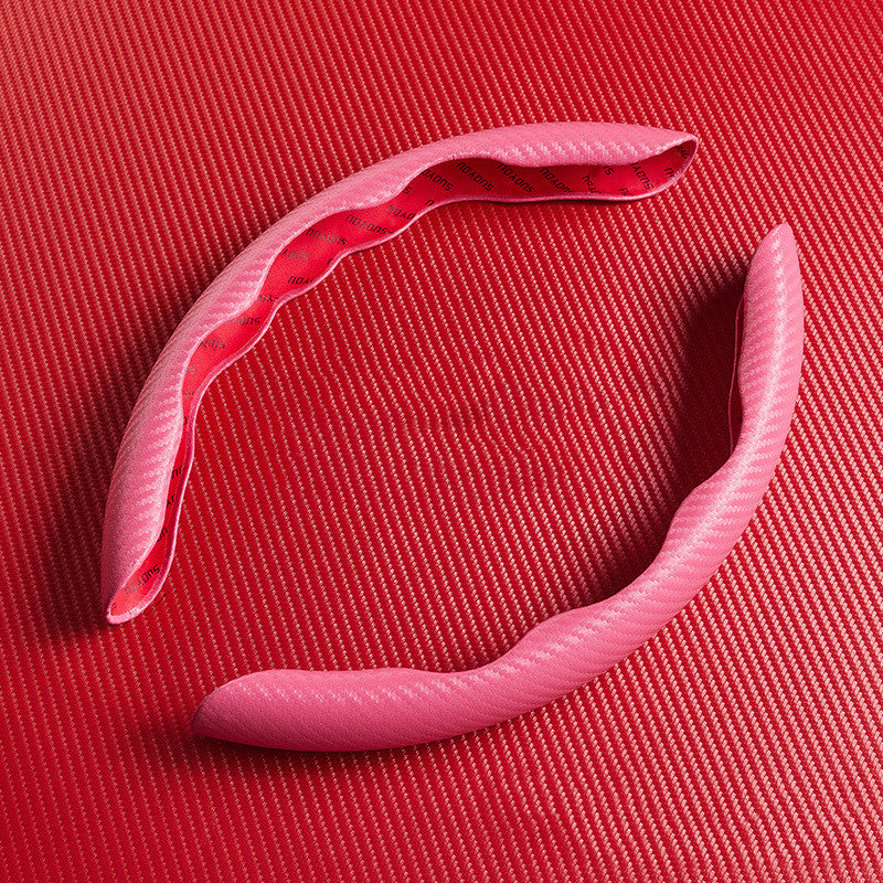 SK746-Carbon Fiber Pattern Car Steering Wheel Cover