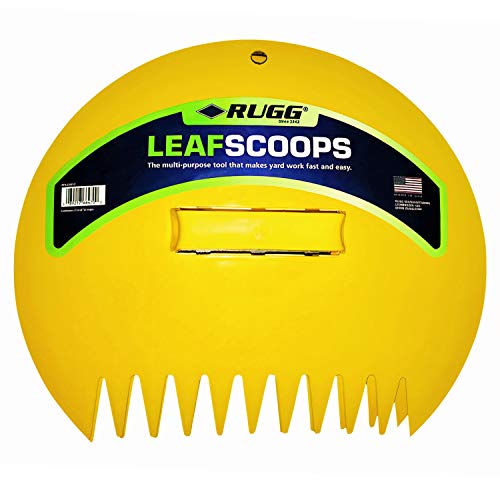 CCM-Rugg Original Leaf Scoops, Large Size Hand Rake Claws for Debris & Yard Waste Pick Up, Yellow, (One Pair);Length:36.8cm;Width:10.2cm;Height:136cm