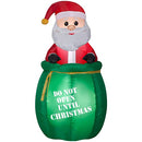 CCD-5' Santa Claus Popping Out of a Gift Sack Yard Inflatable