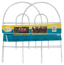 CCJ-Panacea (12) ea Products 89313 18" H x 8' Long, White Metal Arch Folding Garden Fence12