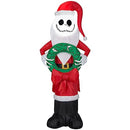 CCD-Gemmy Holiday Inflatables 4 Foot Nightmare Before Christmas Jack Skellington with Wreath;Length:47cm;Width:122cm;Height:1311cm