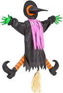 CCD-Gemmy Sunstar Industries - Crashing Witch Betty Bash Decoration (Standard, Black)