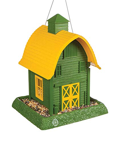 CCK-North States Bird Feeder Green Barn Plastic 5 Lbs.;Length:24.1cm;Width:34.3cm;Height:1229cm