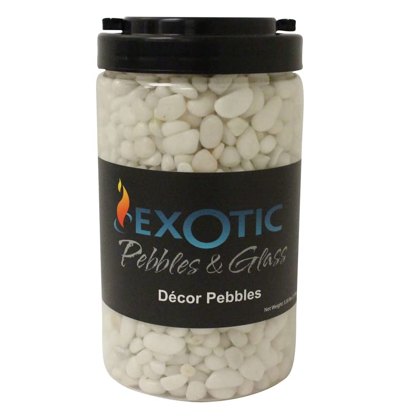 CCF-Exotic Pebbles PSW-0510J D¨¦cor Pebbles, White;Length:10.2cm;Width:22.9cm;Height:2495cm
