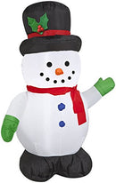 CCD-Gemmy Snowman Christmas Inflatable White Polyester 1 pk;Length:15.2cm;Width:25.4cm;Height:907cm