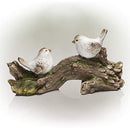 CCG-Alpine Corporation QWR1048 Alpine 11" Tall Indoor/Outdoor Birds on Branch Decoration, Multicolor Statue, No Size;Length:50.8cm;Width:27.9cm;Height:3112cm