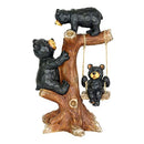 CCG-Exhart Garden Sculpture, Bear Family Tree Garden Statue with Real Swing, Outdoor Lawn and Yard Art Decoration, 9 x 6.5 x 14 Inch;Length:16.5cm;Width:34.8cm;Height:1098cm