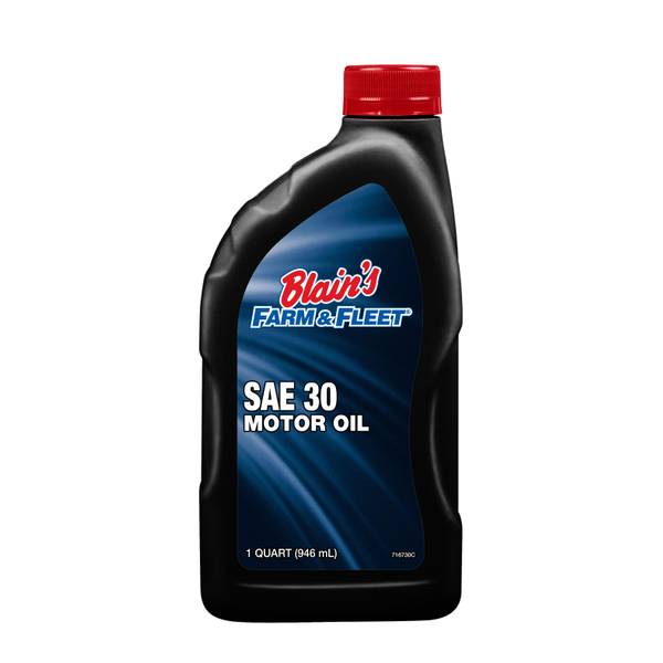 WL01 Blain's Farm & Fleet 1 Quart SAE30 Motor Oil