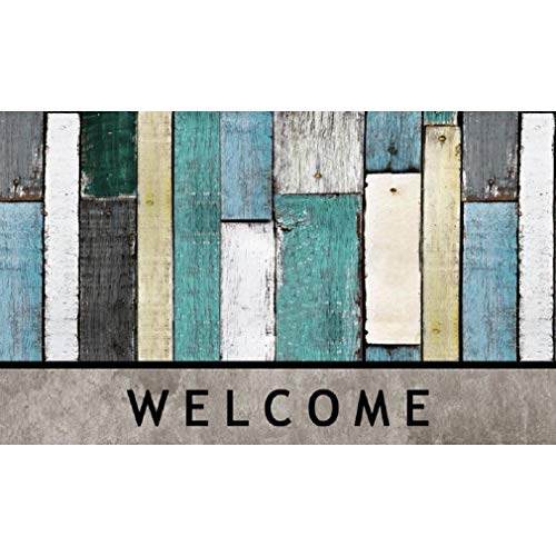 CCI-Sports Licensing Solutions Southern Oaks Wood Plank Welcome Crumb Rubber Mat 18"x30";Length:76.2cm;Width:1.3cm;Height:1996cm