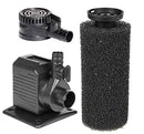 CCA-Spaces Places DP290 GPH Submersible Small Sponge Filter Pump for Indoor/Outdoor Ponds, Fountains, Water Gardens, 250 Gallons Per Hour, Black;Length:24.1cm;Width:9.1cm;Height:454cm